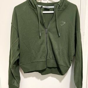 Gymshark Crop Zip Up.☘︎ ݁˖